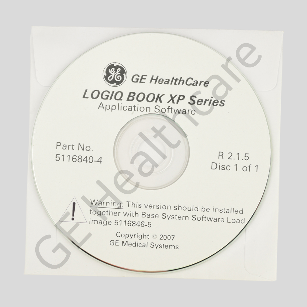 LOGIQ Book XP Application software CD (R2.1.5) LOGIQ Book XP Application software CD (R2.1.5)